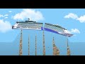 Sinking The Camodo Titanic with a Tsunami! - Floating Sandbox Gameplay