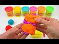 Making Play Doh Ice Cream | Toddler Learning Colors, Shapes, Numbers