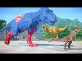 Siren Head Tirex vs Monster Spinosaurus & Super Rex Dinosaurs in Jurassic World Evolution