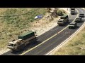 Israeli Secret Weapons Supply Convoy Badly Destroyed By Irani Jets, Drones & War Helicopters | GTA 5