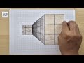 3d drawing optical illusion on paper - how to draw 3d