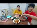 MASAK GURITA PEDAS & PERTAMA KALI COBAIN MAKAN SAYUR DAUN UBI THAILAND