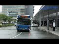 バスの行列を眺める＠熊本駅バスターミナル