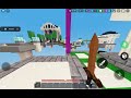 Flying hacker in my game.But He lost unfortunately.OP clutch video(roblox bedwars).