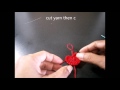 Crochet heart applique : ถักโครเชต์หัวใจ #Tutorial #Howto