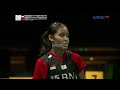 INA Vs CHN - Tunggal Putri : BILQIS PRASISTA VS HE BING JIAO | UBER CUP 2022