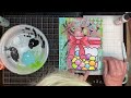 Mixed Media Process Video Using #beebeecraft Stencils and My Own Colored Pages