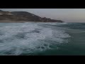 Windy evening at Little Sur River Beach