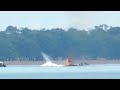 Jet ski putting out boat fire at Waranga Basin