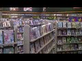 Video store virtual production set for tv