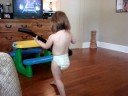 3 yr old rox guitar hero