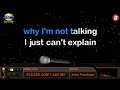 PLEASE DON'T ASK ME - John Farnham (HD Karaoke)