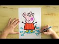 Splash of Color: Coloring Peppa Pig with Yellow Boots | MagicColor PlayLand