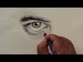 eye sketch with 2b pencil