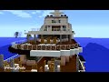 Minecraft PRO vs GOD vs HACKER: MODERN SHIP HOUSE - YACHT BUILD CHALLENGE in Minecraft / Animation