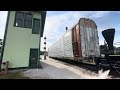 118 year old Steam Engine pulling modern Freight