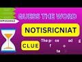 🚩 Can You Guess the word by its Scrambled Name? 🌎| Easy, Medium, Hard, Impossible