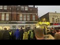 Battle between QRP and Millwall fans outside the stadium after the game. QPR 1-2 Millwall.