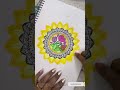 Oil Pastels Flower Mandala art | How to draw easy flowers Mandala art | beginners friendly