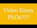 Getting a PhD in Video Essays: What Does It Look Like? — The Video Essay Podcast