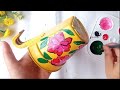 DIY Hanging Planter Painting Ideas | Tree planter making | Flower Pot Painting