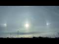 Sun Halo - Optical Rainbow  Ring Around the Sun in Fishers Indiana February 17th 2021