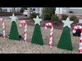 How to Build a Christmas Light Show! 2021 Behind the Scenes - Ground Props (Canes & Mini Trees)
