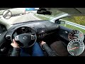 NIssan Note 1.4 E11 88 PS Top Speed Drive On German Autobahn No Speed Limit POV