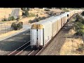 BNSF 3686 leads an autorack train through CP Pioneer