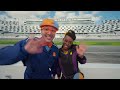 Blippi & Meekah Learn to be Racecar Drivers at the NASCAR Track!