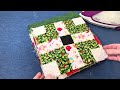 Simple Quilt - Double V Block using 2 1/2 inch STRIPS!  12th in our series to use leftover strips!