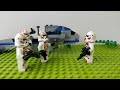 Lego Star Wars Clone Wars Stop Motion Attack on Coruscaunt Compilation Parts 1 & 2
