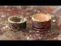 making gold mokume gane - handmade gold jewelry