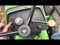 John Deere 212 cold start