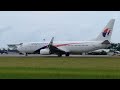 Malaysia Airlines Boeing B737-800 departure from Langkawi International Airport.