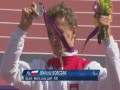 Mariusz Sobczak srebrny medal ceremonia. Paraolimpiada Londyn 2012