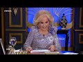 ¡BESOS AL CIELO! Mirtha comenzó la noche despidiendo a la hija de Ángel Magaña: 