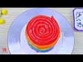 Amazing Rainbow Cake 🌈 Satisfying Miniature Chocolate Cake Decorating With M&M Candy By Amazing Cake