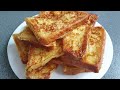 If you have toast, 2 eggs and milk at home, you can make a delicious breakfast. French toast recipe!