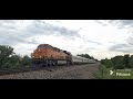 Two BNSF trains in La Plata Missouri 6/9/24