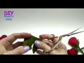 DIY rose paper - How to make paper flowers - Rose / Crepe paper rose flower / DIY beauty and easy