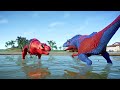 DEADPOOL BROS:Epic Battle Against Superhero Dinosaurs! |Jurassic World|