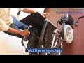 Electric wheelchair G01 | Fold and unfold of power wheelchair demo - medicalbulkbuy