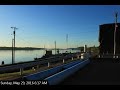 Barge Time Lapse Through Railroad Bridge