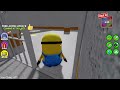 1 BARRY VS 2 BARRY'S PRISON RUN! (OBBY) Minion ROBLOX