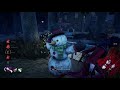 LOOPING KILLERS AS A SNOWMAN!!! | Dead By Daylight