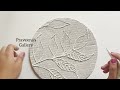 Texture art | texture leaf painting | diy texture paste |