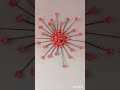 paper flower wall hangings.