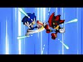 My first sprite animation (Sonic vs shadow)