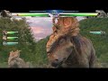 Pachyrhinosaurus vs Gorgosaurus All Fight with Healthbars